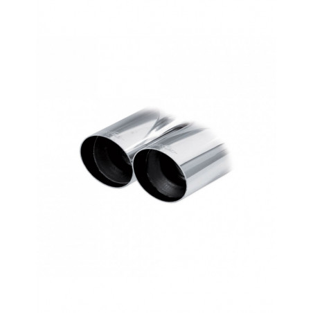 Posteriore  senza silenziatore acciaio inox 2x80mm Racing DX+SX AUDI S3 8V 2.0 TFSI 300cv 2013-