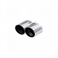 Posteriore acciaio inox 2x80mm Racing BMW E87 118D 2.0 143cv 2008- diam.55 int.