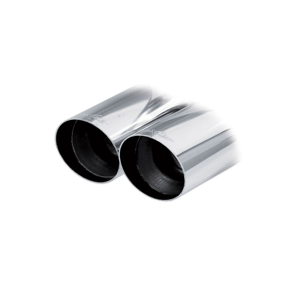 Terminal inox 2x80mm Racing BMW E87 118D 2.0 143cv 2008- diam.55 int. - IC-BME8704RA - BME87.04.RA - 3661768558607