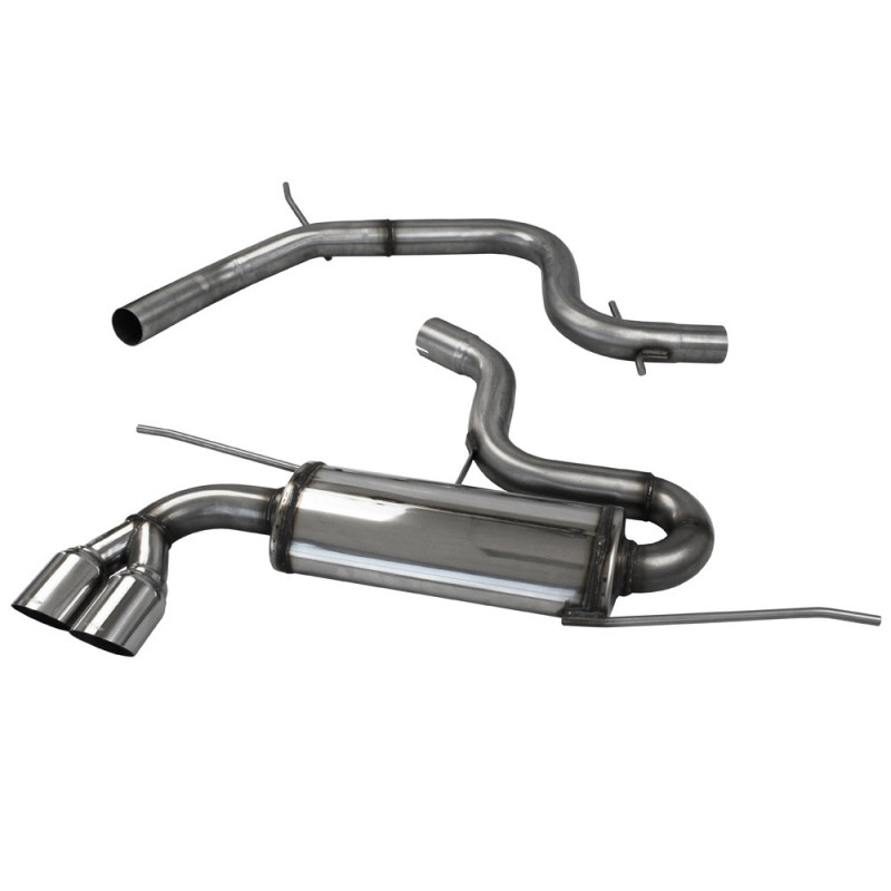 Catback 2x80mm Racing STAINLESS STEEL VOLKSWAGEN GOLF 5 2.0 16V TFSI GTI 200CV-230CV 2004- diam.65 - IC-CATBACK131 - CATBACK.131 - 3661768558751
