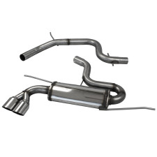 Catback 2x80mm Racing STAINLESS STEEL VOLKSWAGEN GOLF 5 2.0 16V TFSI GTI 200CV-230CV 2004- diam.65 - IC-CATBACK131 - CATBACK.131 - 3661768558751