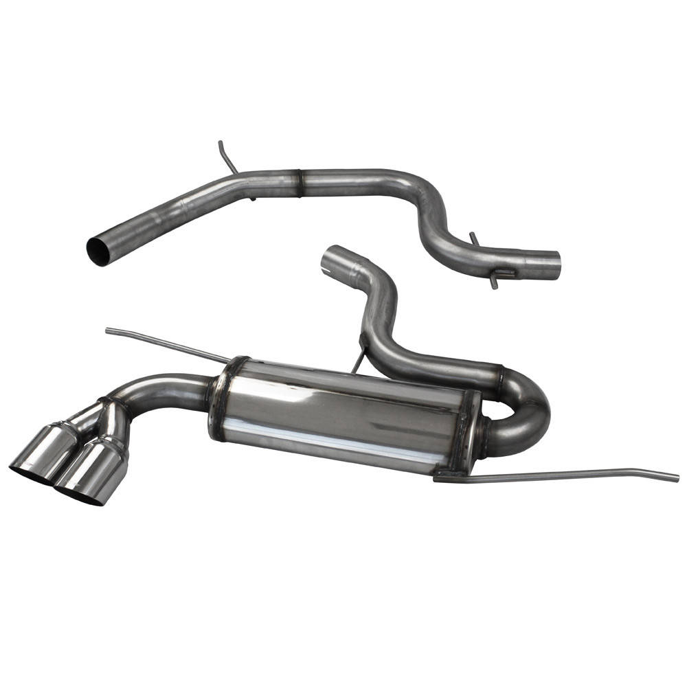 Catback 2x80mm Racing STAINLESS STEEL VOLKSWAGEN GOLF 5 2.0 16V TFSI GTI 200CV-230CV 2004- diam.65 - IC-CATBACK131 - CATBACK.131 - 3661768558751