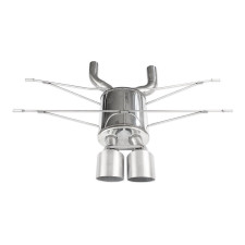 RVS aansluitpunt 2x114mm zwart keramisch JAGUAR F-TYPE 2.0 TURBO 300pk 2017- - IC-JAFT01114CBK - JAFT.01.114CBLACK - 3661768559581