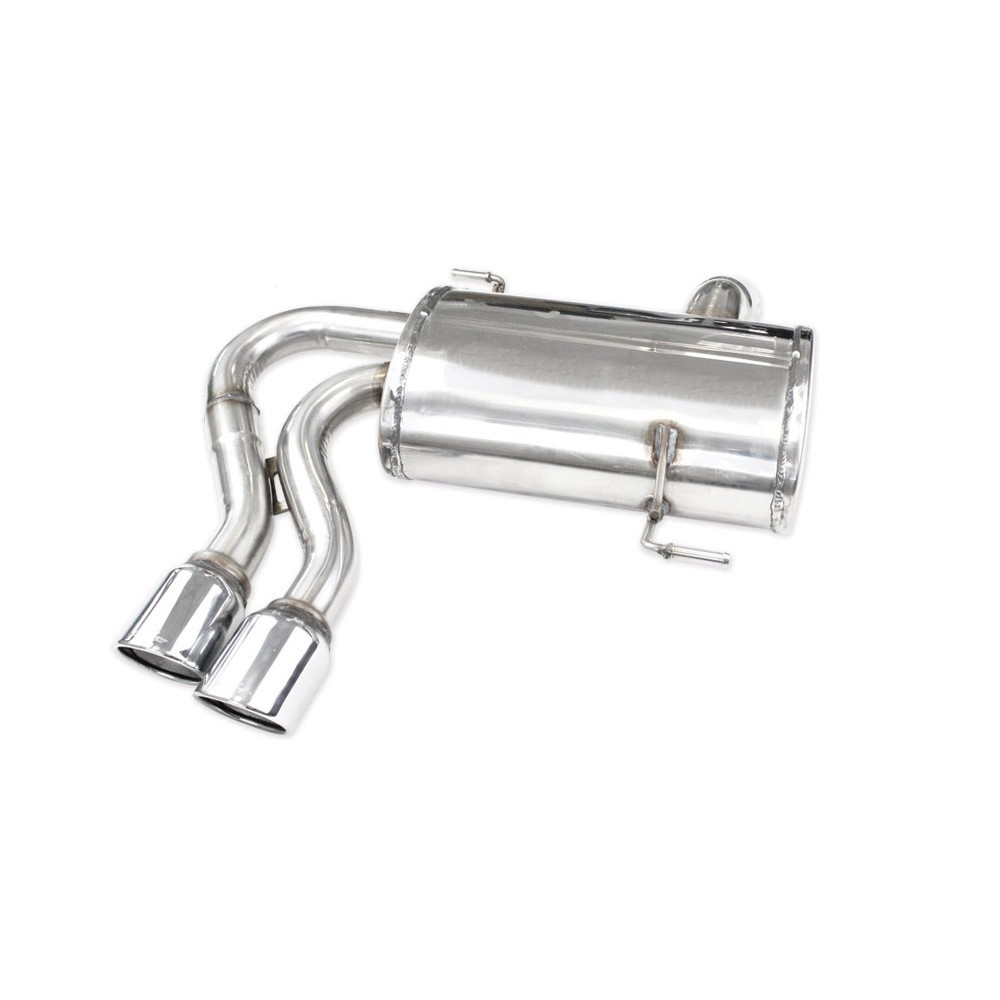 Roestvrijstalen terminal 2x80mm X-Race BMW E92 325i 218pk 2007- - IC-OVBM24XR80 - OVBM.24.XR80 - 3661768560594