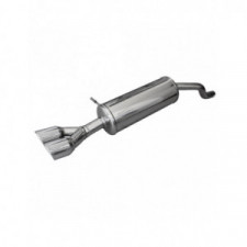 Posteriore acciaio inox 2x80mm X-Race RENAULT CLIO 4 1.5 Dci 75cv 2015- D40