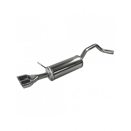 Posteriore acciaio inox 2x80mm X-Race SEAT IBIZA SC 6J 1.2 Tsi FR 110cv 2015-