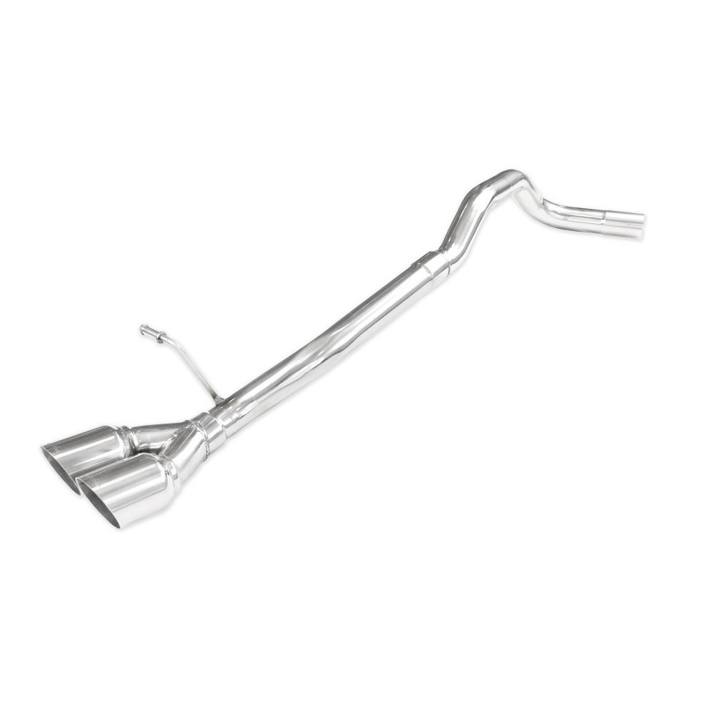 Posteriore  senza silenziatore acciaio inox 2x80mm Racing SKODA FABIA NJ 1.2 TSI 90-110cv 2014- - IC-SKFA05RA - SKFA.05.RA - 3661768561188