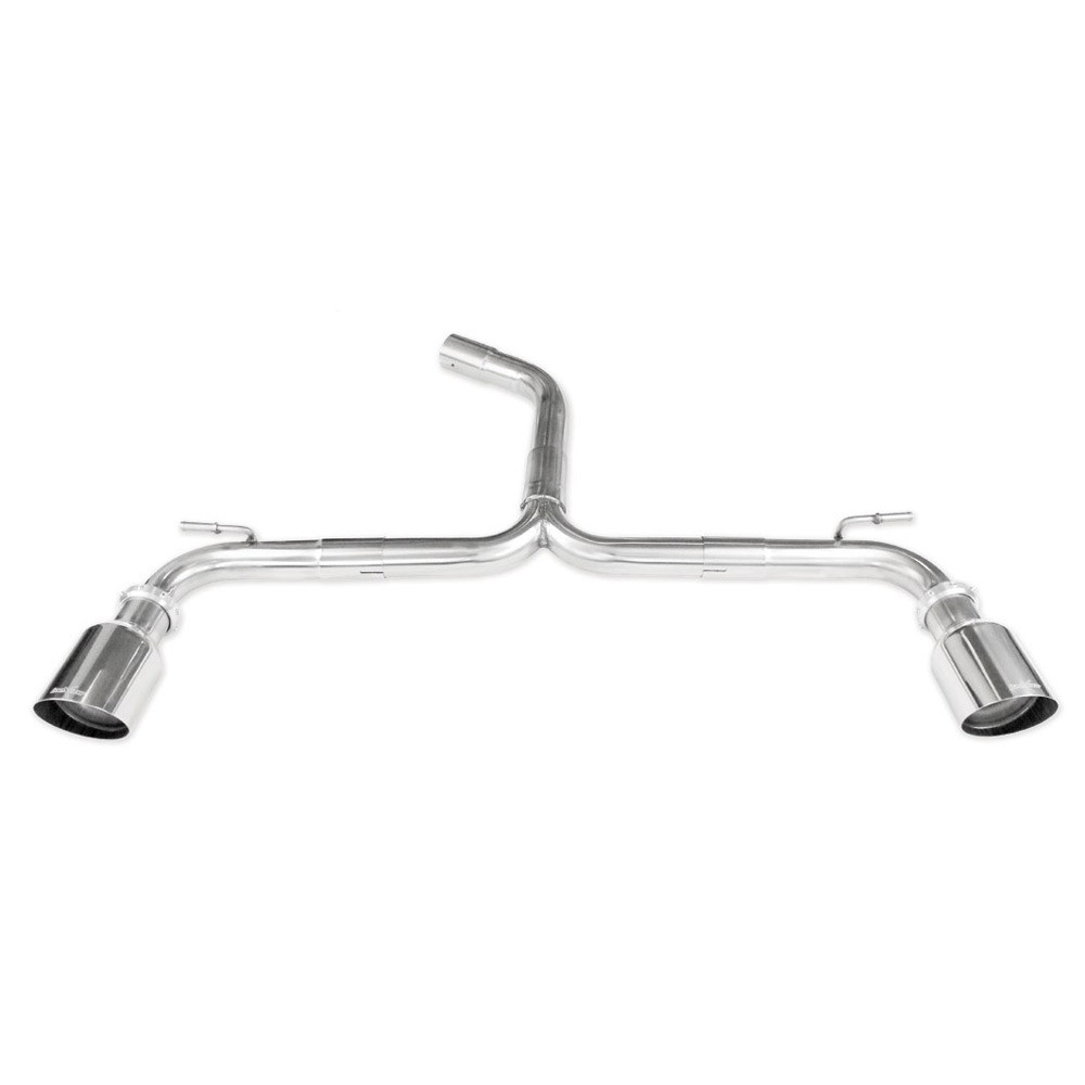 Roestvrij stalen terminal duplex vrij 102mm Racing VOLKSWAGEN GOLF 7 2.0 GTD 184pk 2013- diam.55 - IC-TWVW20102R - TWVW.20.102R - 3661768562475