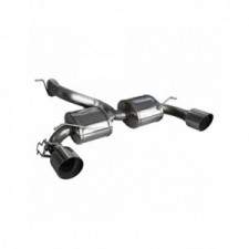 Terminal inox à valve 114mm Racing D+G pour FORD RS 2.3i Turbo 350cv 2016- diam.70