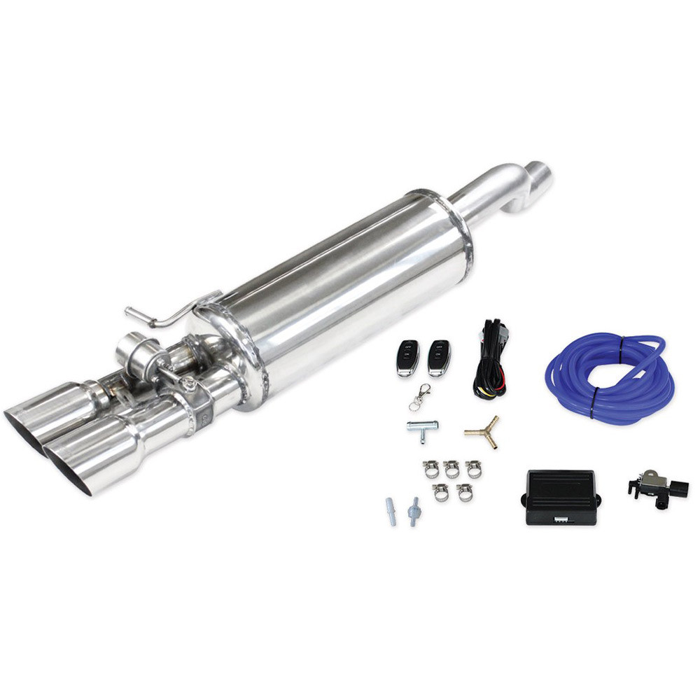 Roestvrijstalen klepterminal 2x80mm Racing voor VOLKSWAGEN POLO AW 2.0 GTI 200cv 2018- - IC-VALVPOLO01 - VALV.POLO.01 - 3661768562710
