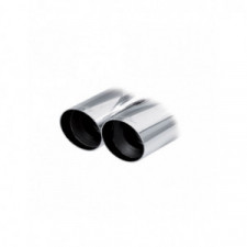 No silencer end pipe 2x80mm Racing VOLKSWAGEN GOLF 5 2.0 16V TFSI GTI 2004- diam.65