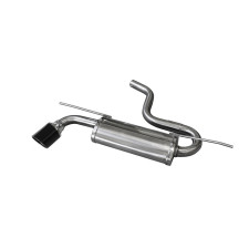 Roestvrijstalen terminal 100mm X-Race Zwart VOLKSWAGEN GOLF 7 1.6 TDI 105pk 2015- - IC-WGO62XR10BK - WGO.62.XR10BLACK - 3661768562970