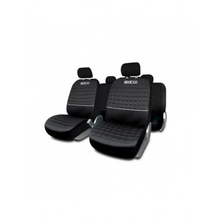 Jeu de housses de siège complet Lazio Sparco Noir / Gris