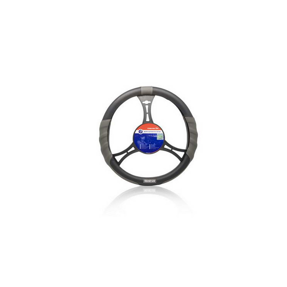 COUVRE-VOLANT SPARCO CLASSIC STYLE NOIR/GRIS - LI-SPC1103 - SPC1103 - 8430046069211