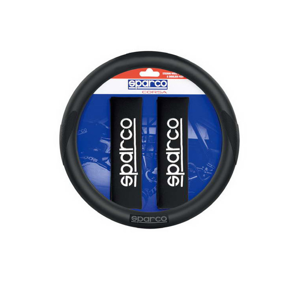 STUURWIELHOES PACK + 2 ZWARTE HOEZEN SPARCO - LI-SPC1116KBK - SPC1116KBK - 6922516315178
