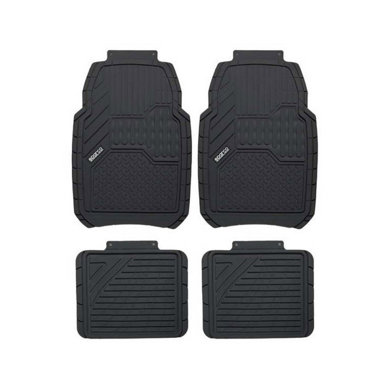 TAPIS DE SOL PVC NOIRS SPARCO x4 - LI-SPC1917BK - SPC1917BK - 6922516315482