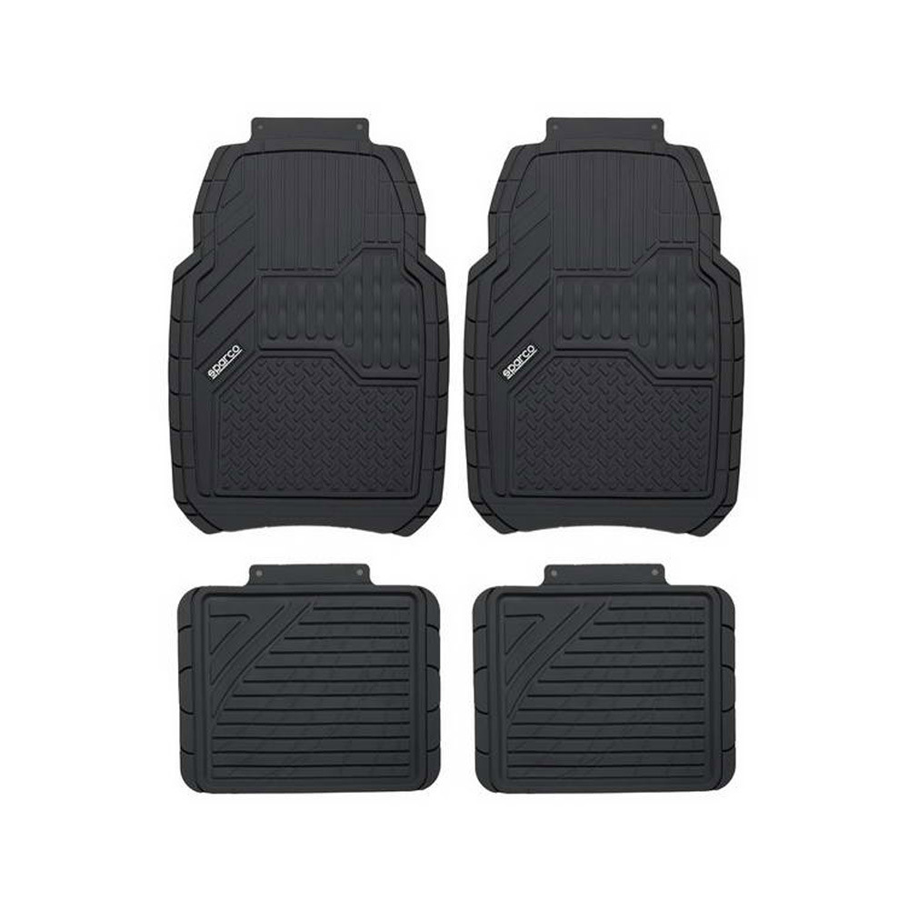 TAPIS DE SOL PVC NOIRS SPARCO x4 - LI-SPC1917BK - SPC1917BK - 6922516315482