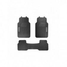 4 zwarte PVC-vloermatten SPARCO (3 delen)