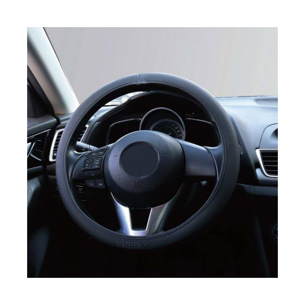 COUVRE-VOLANT ELASTIQUE FIN SANS ARMATURE SPARCO - LI-SPS900BK - SPS900BK - 6922516320011