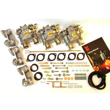 Weber 3x 40DCOE carburateur + inlaatspruitstuk kit BMW M30 2.5/2.8/3.0 - W-PBM301 - PBM301 - 3661768405611