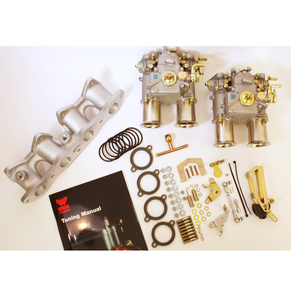 Kit aspirazione Weber 2x45DCOE Ford X/Flow - W-PFO202-45 - PFO202-45 - 3661768405741
