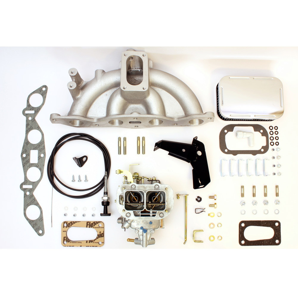 Weber carburateur + inlaatpijp kit 1x DGV Ford Pinto - W-PFO101 - PFO101 - 3661768405673