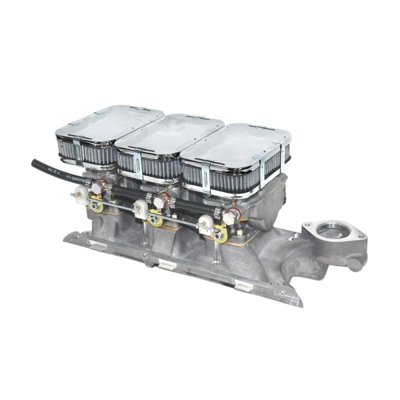 Weber 3x 40DCNF Ford Essex V6 3.0 carburateur + inlaatspruitstuk kit - W-PFO301 - PFO301 - 3661768405918