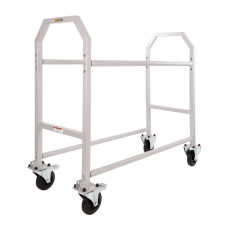 Wagen met stalen banden, grijze epoxylak, verstelbare armen, aluminium en rubberen wielen - GT2i - BG-R114P - BGR114P - 5060252090988