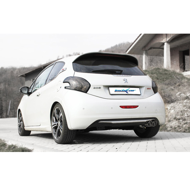 Catback 2x80mm Racing STAINLESS STEEL PEUGEOT 208 1.6 16V TURBO GTI 200pk 2013-2015 - IC-CATBACK119 - CATBACK.119 - 3661768558683