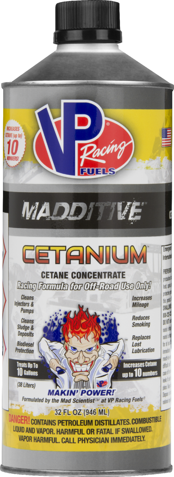VP Racing - Aditiv pentru motorină Cetanium, aproximativ 1 L (946 ml) - VP-ADD-2865 - 2865 - 846781001061