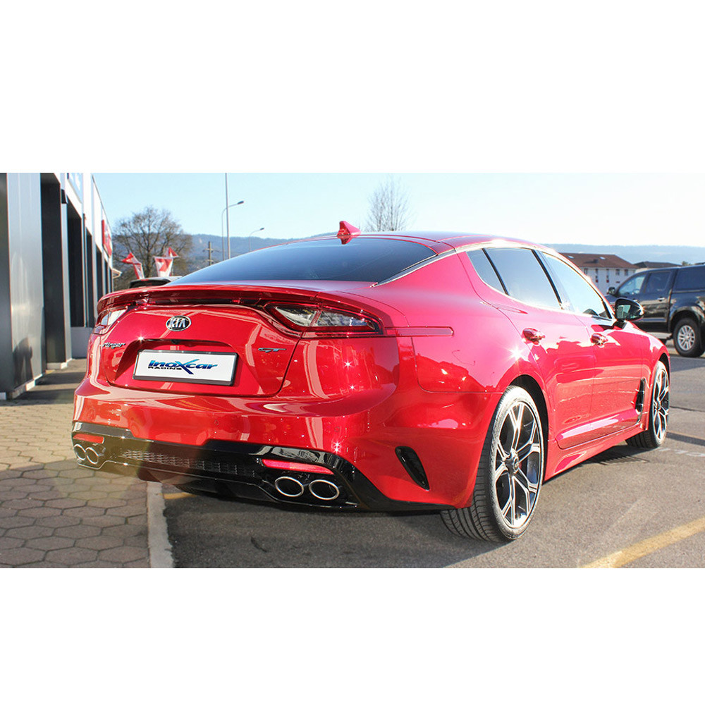 Posteriore  senza silenziatore acciaio inox DX+SX KIA STINGER GT 3.3 T-GDI 370cv 4WD 2018- - IC-KIST01 - KIST.01 - 3661768559604
