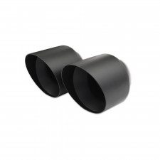 Posteriore acciaio inox 2x90mm nero ceramica MINI COOPER JCW F55-F56 231cv 2014- diam. 70