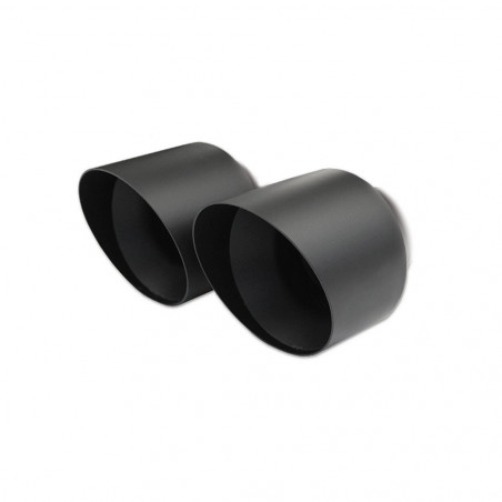 Terminal inox 2x90mm noir céramique MINI COOPER JCW F55-F56 231cv 2014- diam. 70