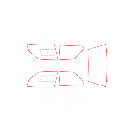 MAKROLON Racing-venster voor ECLIPSE CROSS DAKAR