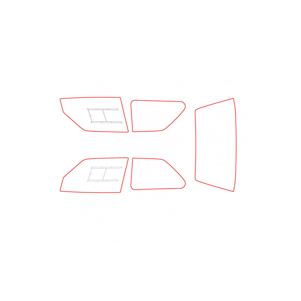 Vitrage MAKROLON Racing Window pour SEAT PANDA - RW-026050013 - 350262013