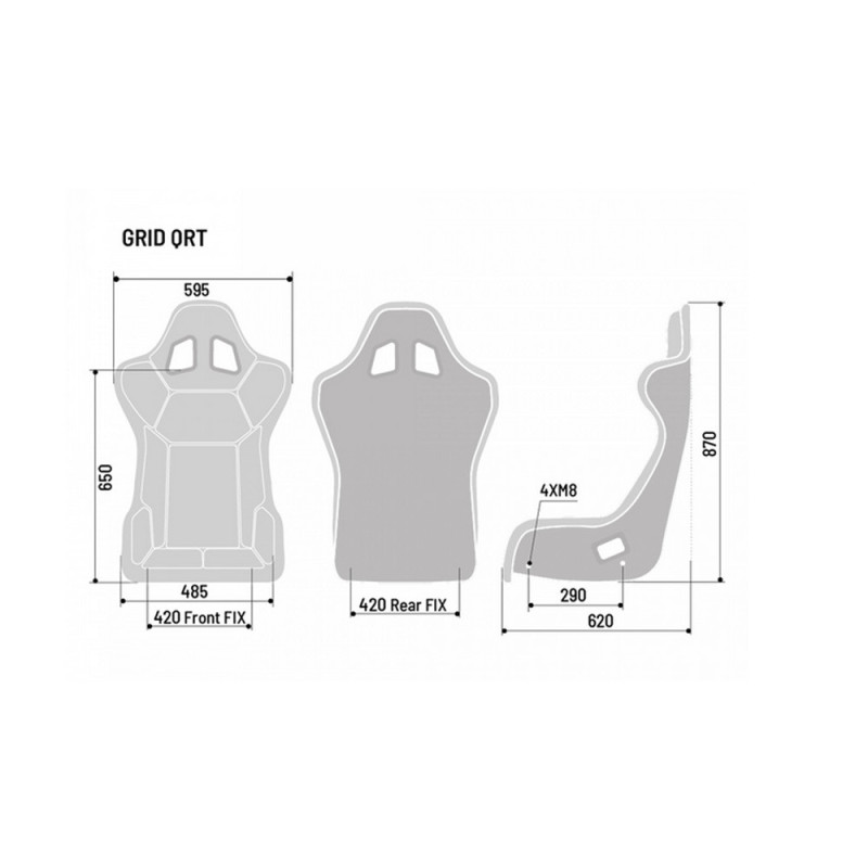 Sedile Racing Sparco Grid Q Fibra FIA - 008009RNR - 008009RNR - 8033280274818