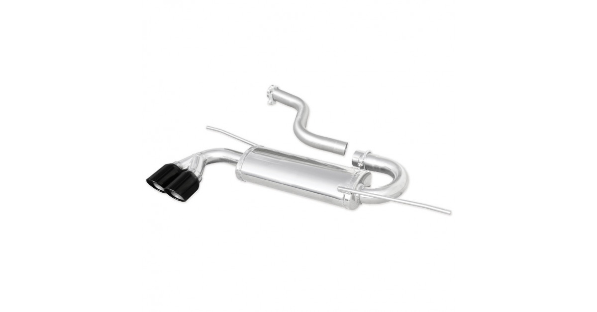 Inoxcar Exhaust Rear Silencer 2X80 X-RACE BLACK EDITION VOLKSWAGEN SCIROCCO 1.4 TSI (155HP) after 2008 diam 55
