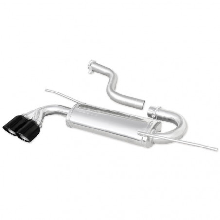Inoxcar Exhaust Rear Silencer 2X80 X-RACE BLACK EDITION VOLKSWAGEN SCIROCCO 1.4 TSI (155HP) after 2008 diam 55