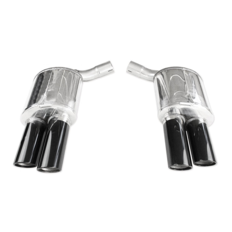 Achterdemper Inoxcar 2X90XR Zwart Porsche Panamera 4S 4.8 2009-2013 - IC-POPAN01XR90BK - POPAN.01.XR90BLACK - 3661768861455