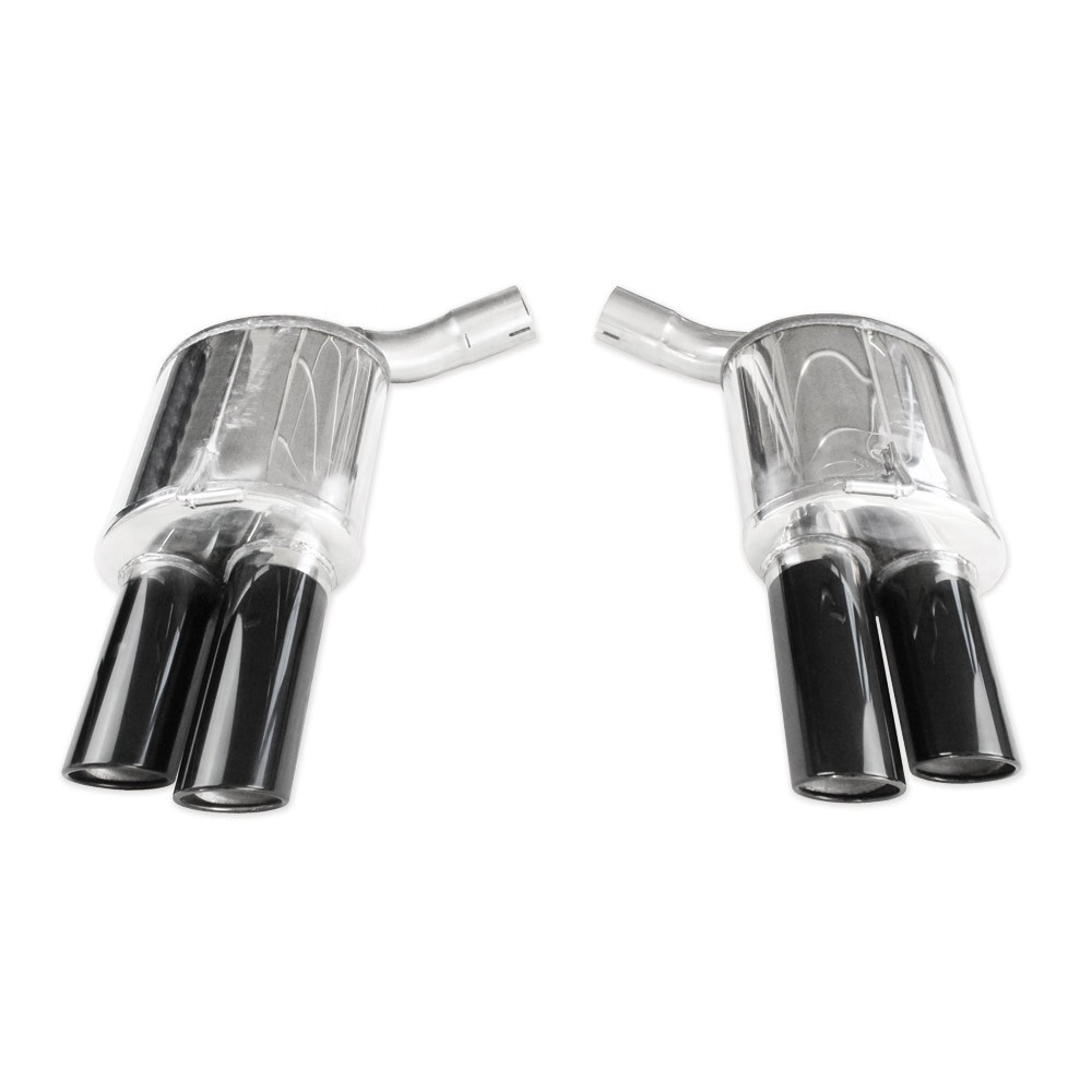 Achterdemper Inoxcar 2X90XR Zwart Porsche Panamera 4S 4.8 2009-2013 - IC-POPAN01XR90BK - POPAN.01.XR90BLACK - 3661768861455