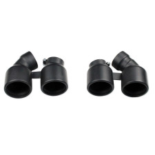 Achter geluiddemper 2x90 zwart keramisch Inoxcar rechts en links Porsche 911 991 3.8 - IC-91190CBLK - 911.90CBLACK - 3661768861301