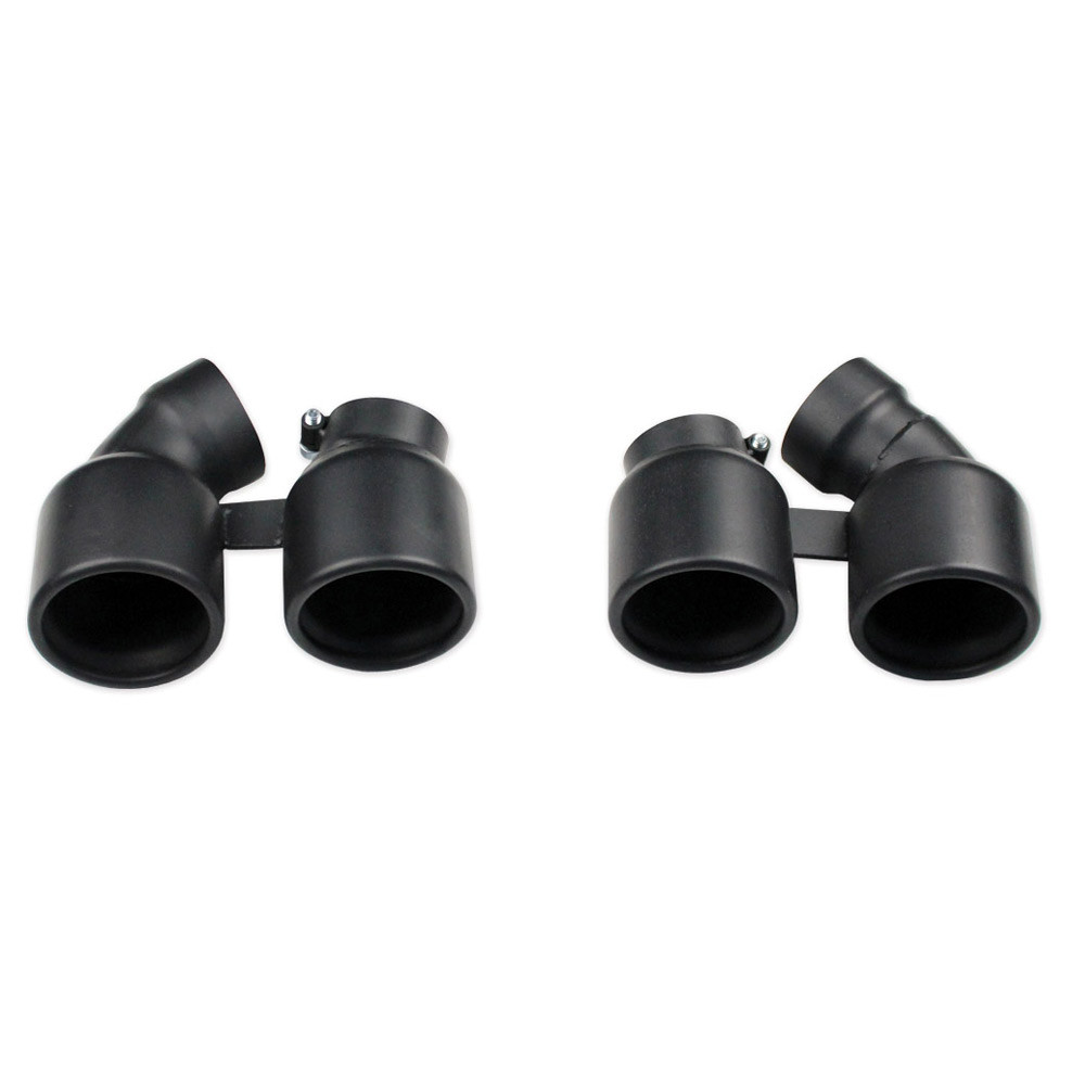 Achter geluiddemper 2x90 zwart keramisch Inoxcar rechts en links Porsche 911 991 3.8 - IC-91190CBLK - 911.90CBLACK - 3661768861301