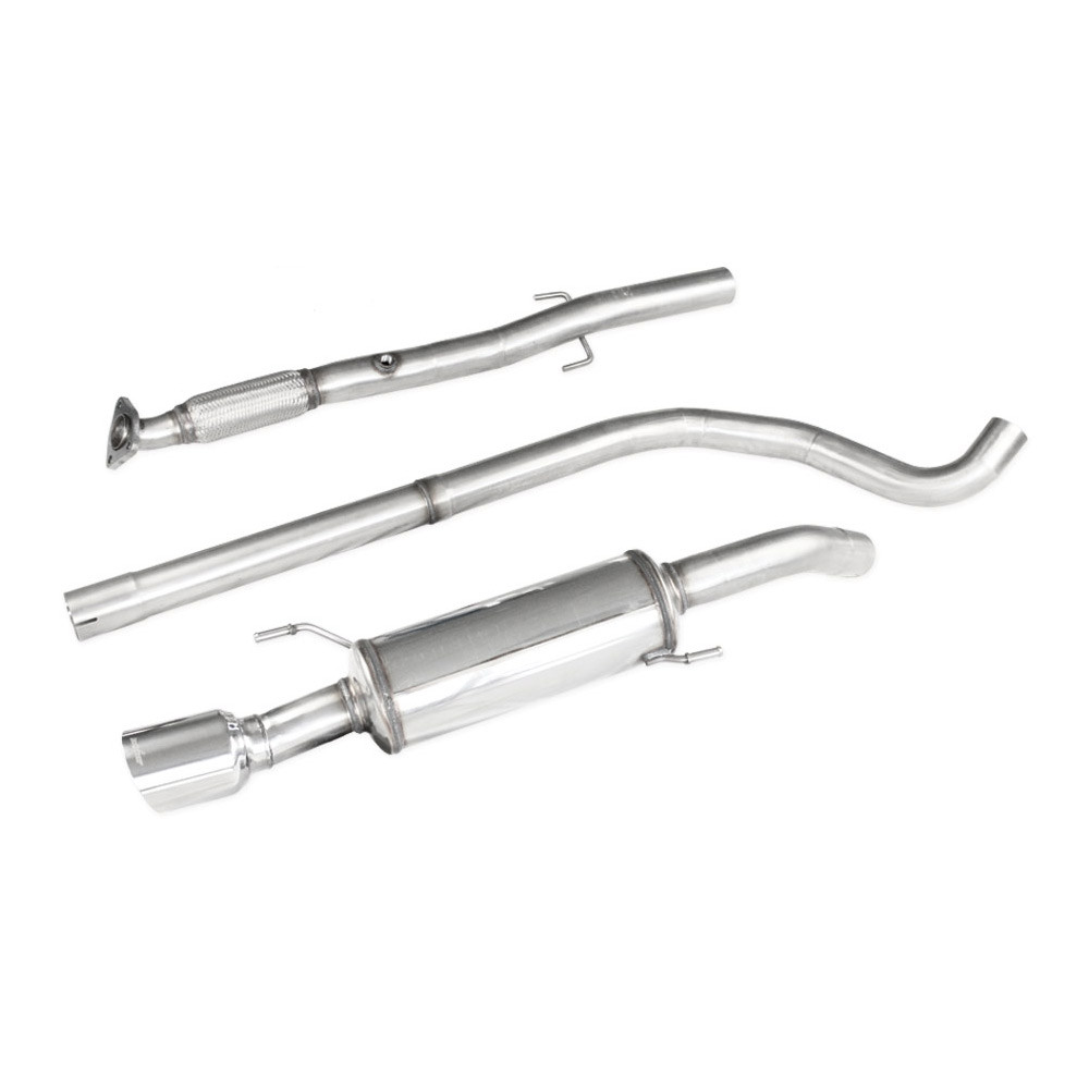 Middenbuis + Achterdemper 1X100 Racing Inoxcar diameter 63.5mm Opel Adam S 1.4 turbo - IC-CATBACK202 - CATBACK.202 - 3661768558782