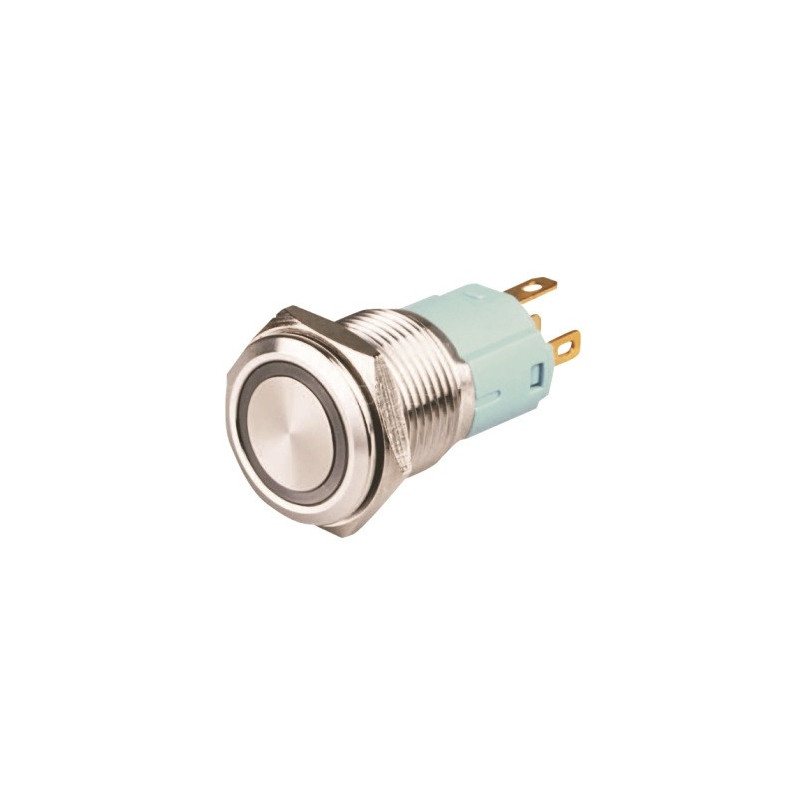 Metalen drukknopvergrendeling en rode LED-ring - LU-LAS316R - 3661768399958