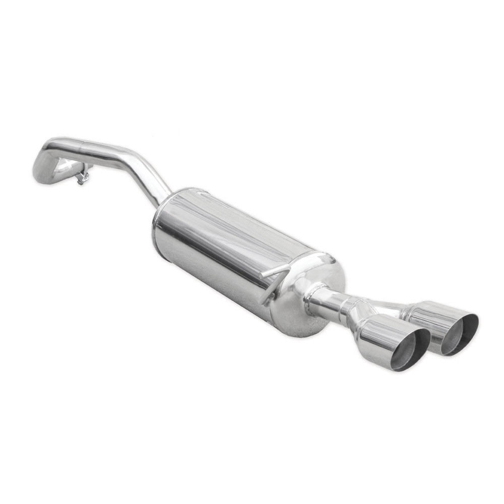 Posteriore acciaio inox 2x80mm Racing SEAT IBIZA SC 6J 1.2 Tsi FR 110cv 2015- - IC-SEIB25RA - SEIB.25.RA - 3661768561027
