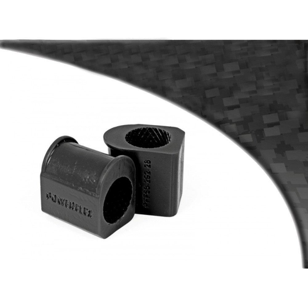 Boccola Powerflex Black supporto barra anti-rollio anteriore interiore 28mm Renault Clio 2 (2 unità) - PF-F6020228-2N - PFF60-202-28BLK - 5055676513571