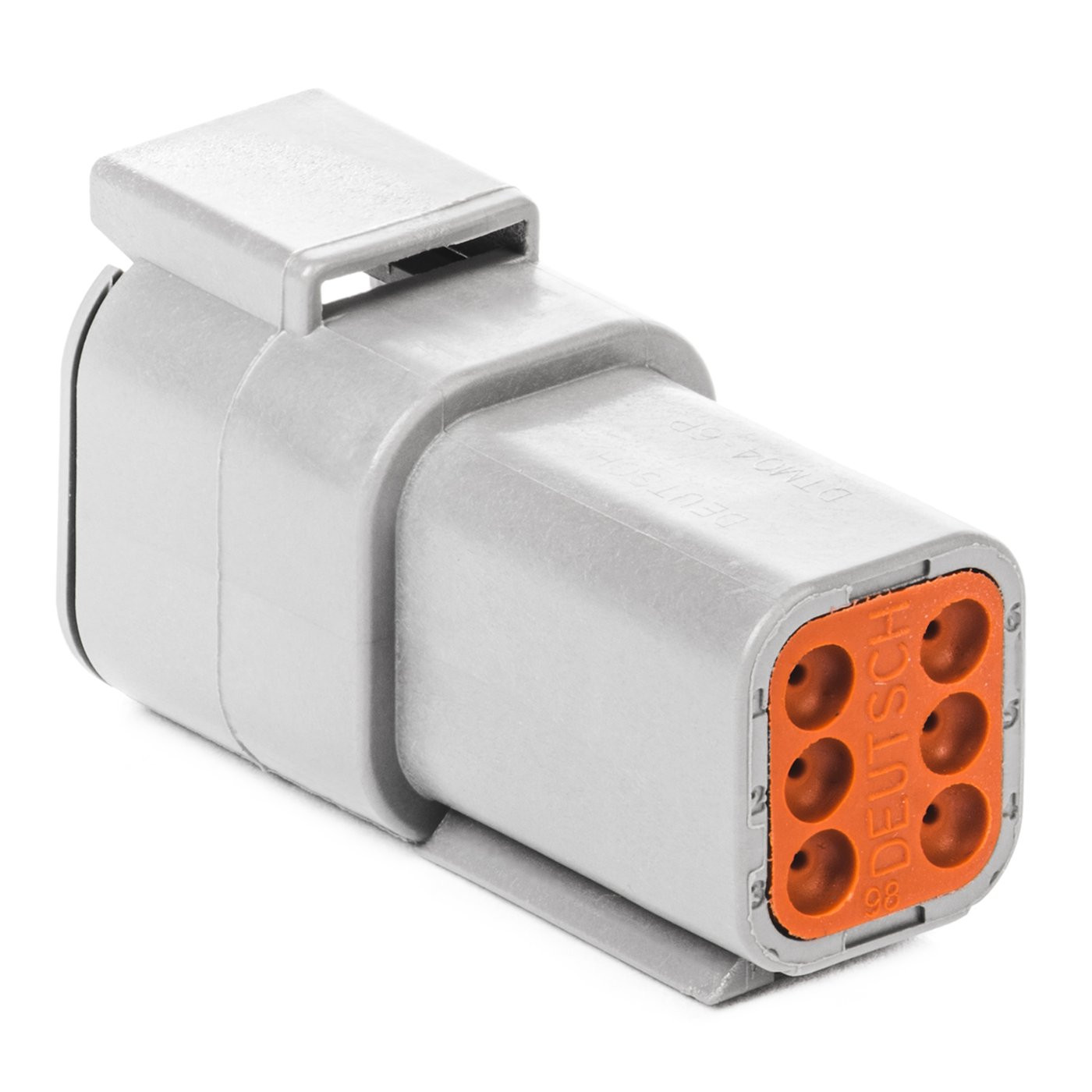 Conector DEUTSCH DTM mamă cu 6 pini - EL-DTM-6F - DTM04-6P - 3661768527641