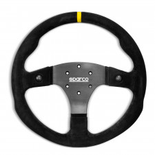 Volant Sparco R330B peau retournée avec boutons