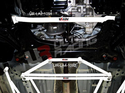 Voorkant Ford Fiesta MK6/7 1.6 08+ 4-punts H-brace/frame stang - U-216681 - UR-LA4-1092 - 3661768653821