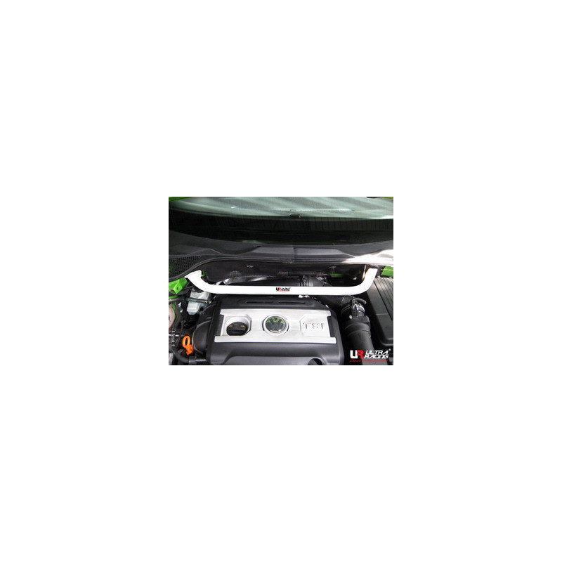 Bară de rigidizare între amortizoare superioară față cu 2 puncte de fixare ULTRA RACING pentru VW Scirocco 08+ 2.0T - U-216897 - UR-TW2-1189 - 3661768655894
